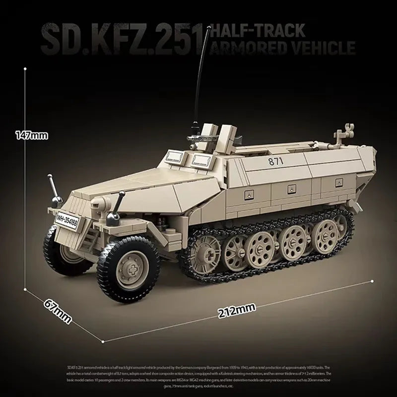 Sd.Kfz.251 Half-Track Armored Vehicle