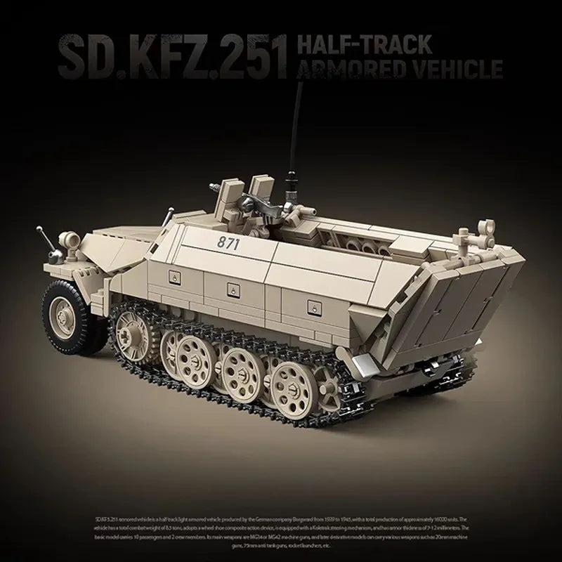 Sd.Kfz.251 Half-Track Armored Vehicle