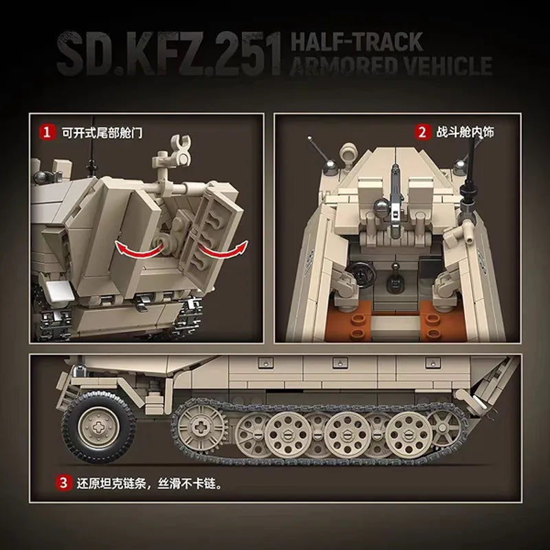 Sd.Kfz.251 Half-Track Armored Vehicle