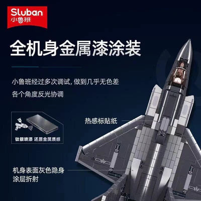J-35 Stealth Fighter Metallic Version